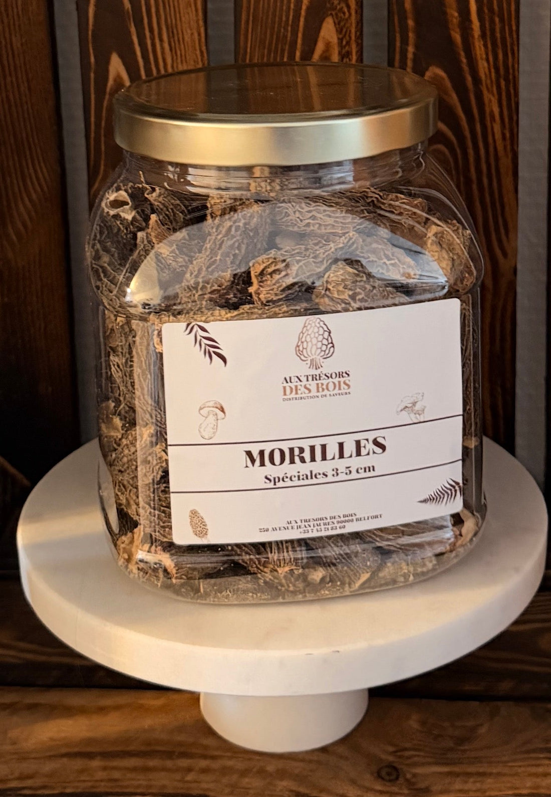 Morilles séchées premium calibre 3-5 cm pour poulet au vin jaune