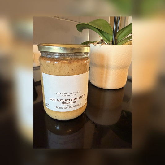 🍄✨ Sauce à la Truffe Blanche – Tartufata Bianchetto 3% 450g