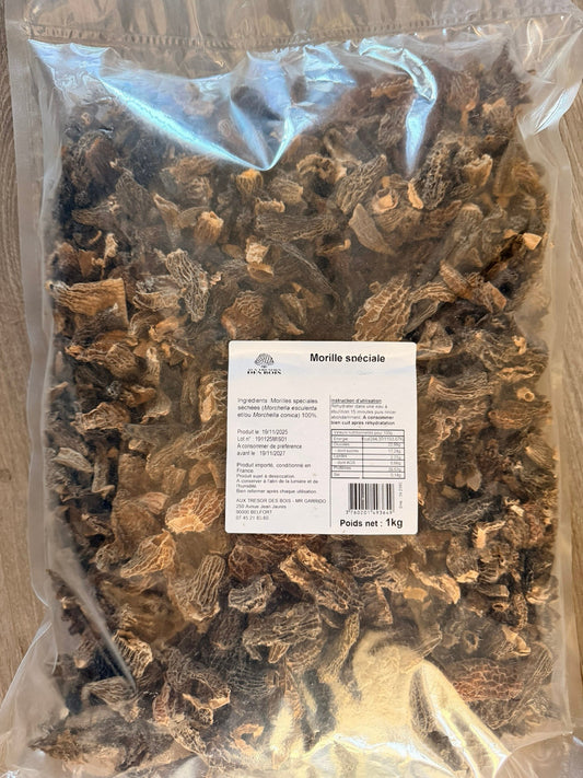 Morilles entières et brisures 1kg