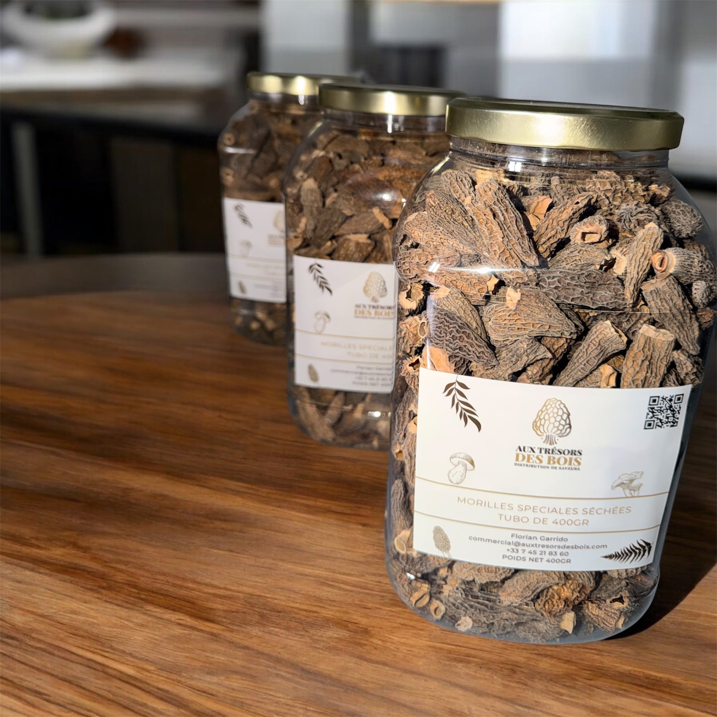 Lot de 3 boîtes de morilles séchées – 3 × 400 g